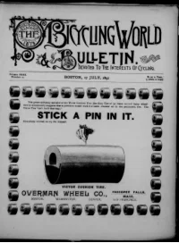 The Bicycling World, Vol 23, No 12 cover
