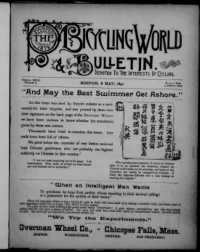 The Bicycling World, Vol 23, No 2 cover
