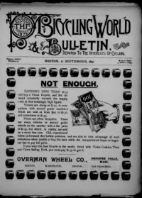 The Bicycling World, Vol 23, No 20 cover