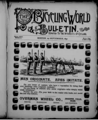 The Bicycling World, Vol 23, No 22 cover
