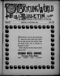 The Bicycling World, Vol 23, No 23 cover