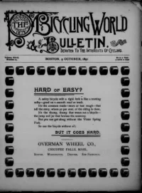 The Bicycling World, Vol 23, No 24 cover