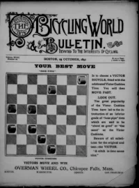 The Bicycling World, Vol 23, No 26 cover