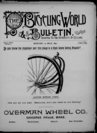 The Bicycling World, Vol 23, No 4 cover