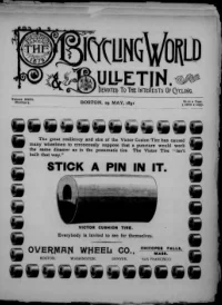 The Bicycling World, Vol 23, No 5 cover