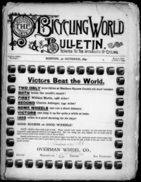 The Bicycling World, Vol 24, No 1 cover