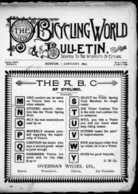 The Bicycling World, Vol 24, No 10 cover