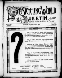 The Bicycling World, Vol 24, No 11 cover