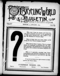 The Bicycling World, Vol 24, No 12 cover