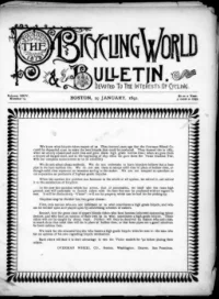 The Bicycling World, Vol 24, No 14 cover