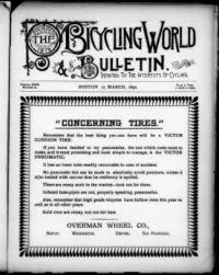 The Bicycling World, Vol 24, No 22 cover