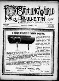 The Bicycling World, Vol 24, No 25 cover