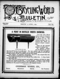 The Bicycling World, Vol 24, No 26 cover