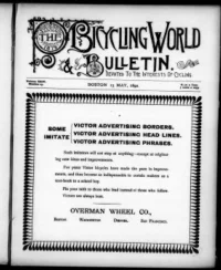 The Bicycling World, Vol 24, No 29 cover