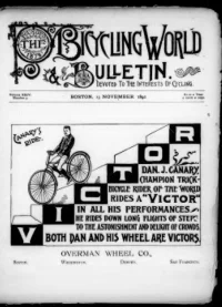 The Bicycling World, Vol 24, No 3 cover