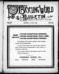The Bicycling World, Vol 24, No 30 cover