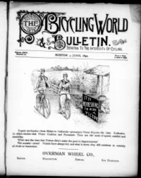 The Bicycling World, Vol 24, No 32 cover