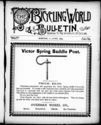The Bicycling World, Vol 24, No 33 cover
