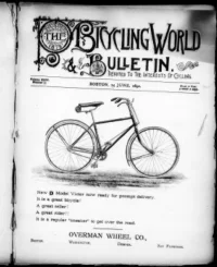 The Bicycling World, Vol 24, No 35 cover