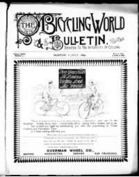 The Bicycling World, Vol 24, No 37 cover