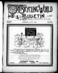 The Bicycling World, Vol 24, No 38 cover