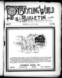 The Bicycling World, Vol 24, No 40 cover