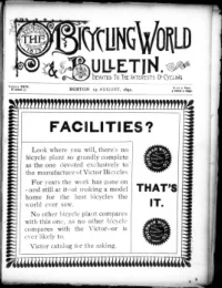 The Bicycling World, Vol 24, No 43 cover