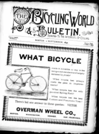 The Bicycling World, Vol 24, No 45 cover