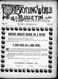 The Bicycling World, Vol 24, No 6 cover