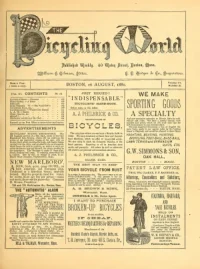 The Bicycling World, Vol 3, No 16 cover