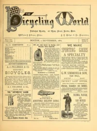 The Bicycling World, Vol 3, No 17 cover