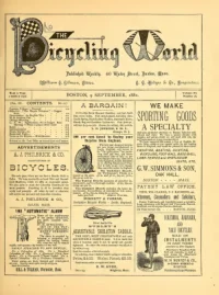 The Bicycling World, Vol 3, No 18 cover