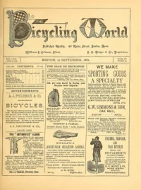 The Bicycling World, Vol 3, No 19 cover