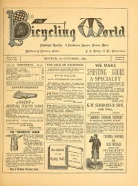 The Bicycling World, Vol 3, No 25 cover