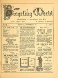 The Bicycling World, Vol 3, No 26 cover
