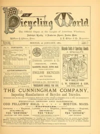 The Bicycling World, Vol 4, No 11 cover