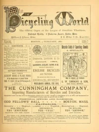 The Bicycling World, Vol 4, No 13 cover