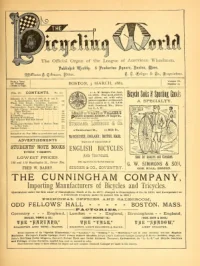 The Bicycling World, Vol 4, No 17 cover