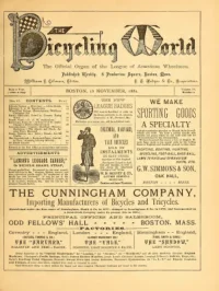 The Bicycling World, Vol 4, No 2 cover