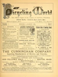 The Bicycling World, Vol 4, No 20 cover