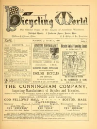 The Bicycling World, Vol 4, No 21 cover