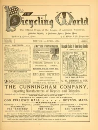The Bicycling World, Vol 4, No 23 cover