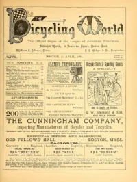 The Bicycling World, Vol 4, No 24 cover