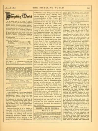 The Bicycling World, Vol 4, No 25 cover