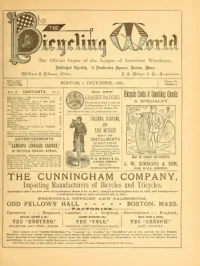 The Bicycling World, Vol 4, No 4 cover