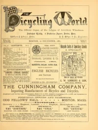 The Bicycling World, Vol 4, No 6 cover