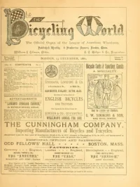 The Bicycling World, Vol 4, No 7 cover