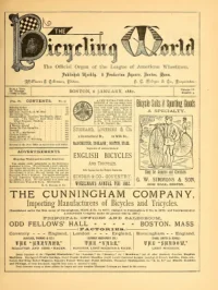The Bicycling World, Vol 4, No 9 cover