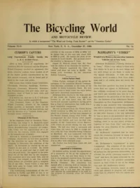 The Bicycling World, Vol 42, No 13 cover