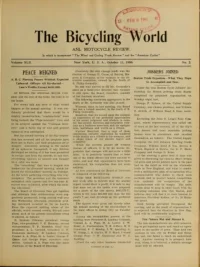 The Bicycling World, Vol 42, No 2 cover
